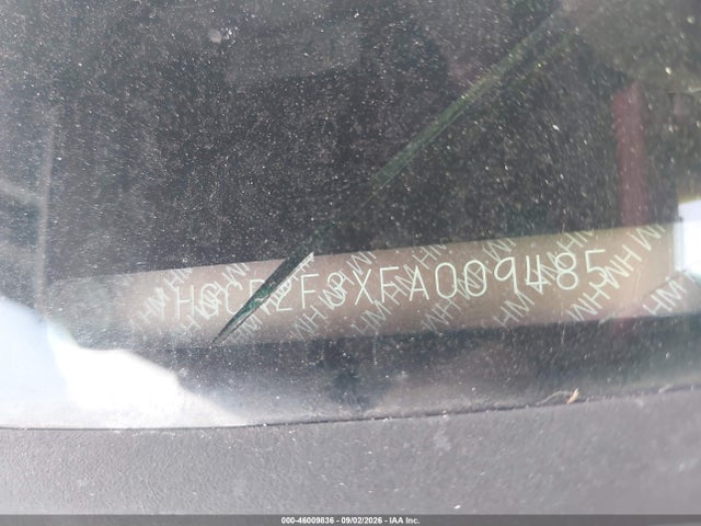 46009836 :رقم المزاد ، 1HGCR2F3XFA009485 vin ، 2015 Honda Accord Lx مزاد بيع