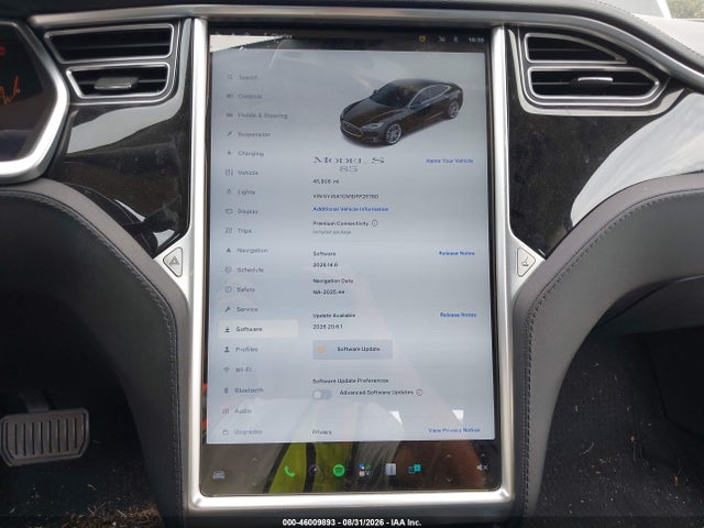 46009893 :رقم المزاد ، 5YJSA1CN1DFP25780 vin ، 2013 Tesla Model S مزاد بيع