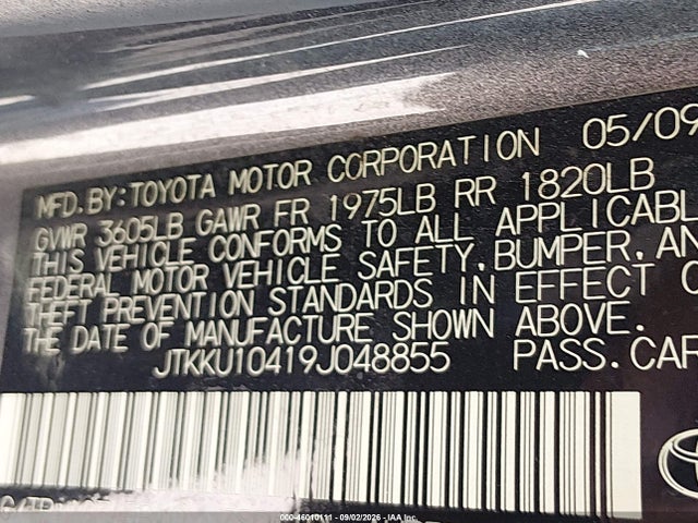 Aukcja sprzedaży 2009 Scion Xd, vin: JTKKU10419J048855, numer aukcji: 46010111