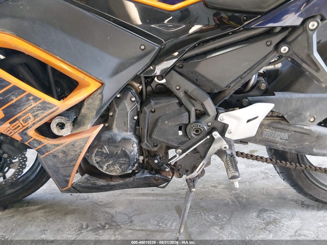 2025 Kawasaki Ex650 P მანქანა იყიდება აუქციონზე, vin: ML5EXEP10SDAE0113, აუქციონის ნომერი: 46010226