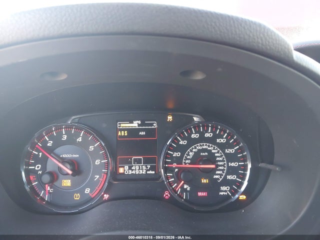 46010318 :رقم المزاد ، JF1VA1C62L9812088 vin ، 2020 Subaru Wrx Premium مزاد بيع