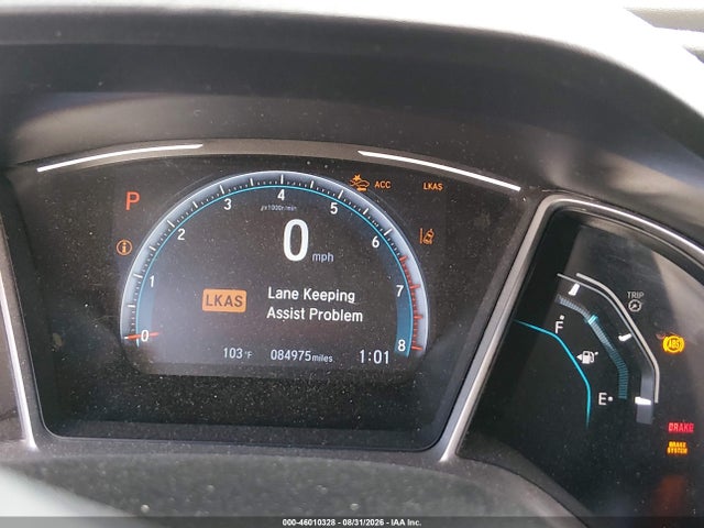 46010328 :رقم المزاد ، 19XFC1F31LE219795 vin ، 2020 Honda Civic Ex مزاد بيع
