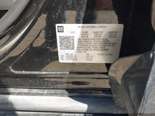 2024 Buick Encore Gx Sport Touring Awd მანქანა იყიდება აუქციონზე, vin: KL4AMESL0RB103492, აუქციონის ნომერი: 46010439