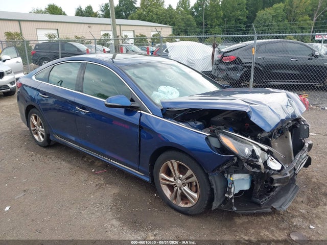 2018 Hyundai Sonata Sport+ მანქანა იყიდება აუქციონზე, vin: 5NPE34AF2JH709640, აუქციონის ნომერი: 46010630