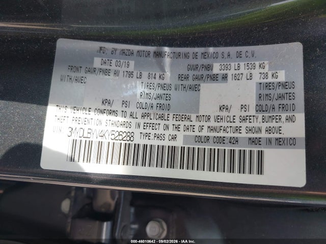 Продажа на аукционе авто 2019 Toyota Yaris Le, vin: 3MYDLBYV4KY526288, номер лота: 46010642