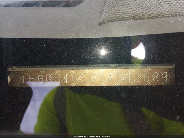 1999 Honda Accord Ex V6 მანქანა იყიდება აუქციონზე, vin: 1HGCG1650XA042689, აუქციონის ნომერი: 46010683
