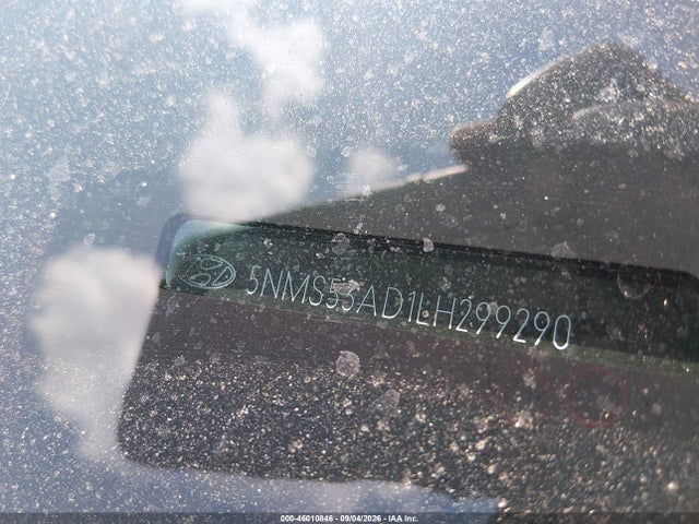 46010846 :رقم المزاد ، 5NMS53AD1LH299290 vin ، 2020 Hyundai Santa Fe Limited مزاد بيع