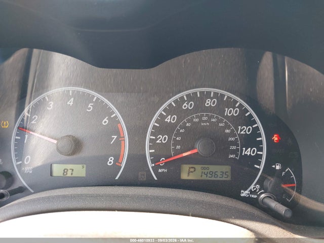 46010933 :رقم المزاد ، 1NXBU40E49Z097740 vin ، 2009 Toyota Corolla S مزاد بيع