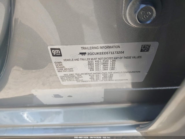 Aukcja sprzedaży 2026 Chevrolet Silverado 1500 4wd  Short Bed Rst, vin: 2GCUKEED5T1173204, numer aukcji: 46011026