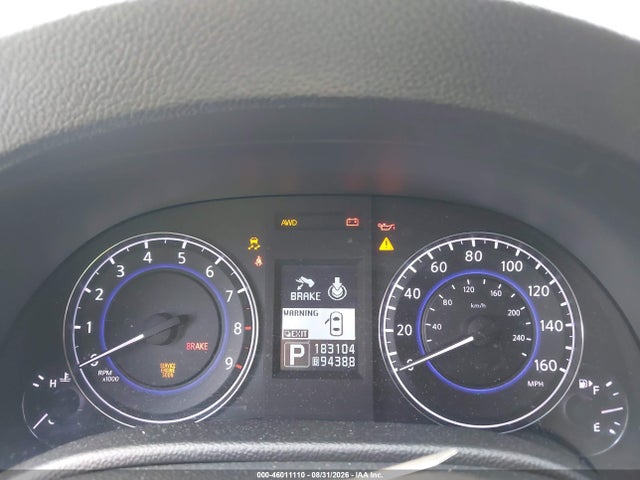 Aukcja sprzedaży 2011 Infiniti G37x, vin: JN1CV6AR2BM412126, numer aukcji: 46011110