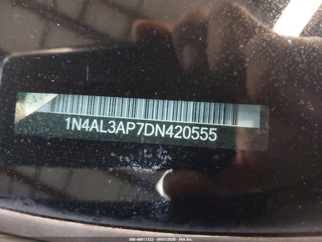 46011332 :رقم المزاد ، 1N4AL3AP7DN420555 vin ، 2013 Nissan Altima 2.5 Sv مزاد بيع
