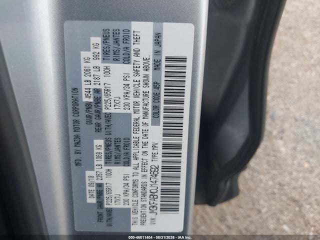 Продаж на аукціоні авто 2018 Mazda Cx-5 Sport, vin: JM3KFABM0J1474692, номер лоту: 46011404