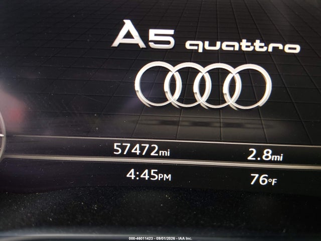 2019 Audi A5 45 Premium მანქანა იყიდება აუქციონზე, vin: WAUENCF5XKA075536, აუქციონის ნომერი: 46011423
