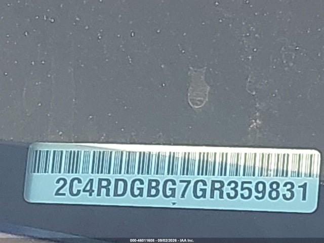Продаж на аукціоні авто 2016 Dodge Grand Caravan Se Plus, vin: 2C4RDGBG7GR359831, номер лоту: 46011608