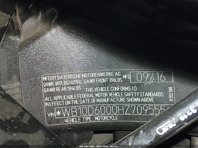 BMW S 1000 Rr 2017 WB10D6000HZ709555 Image 10