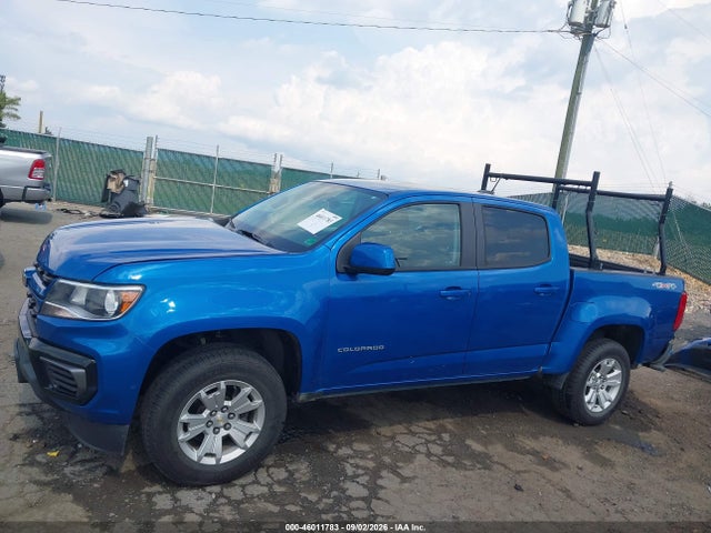 46011783 :رقم المزاد ، 1GCGTCEN9N1287321 vin ، 2022 Chevrolet Colorado 4wd  Short Box Lt مزاد بيع