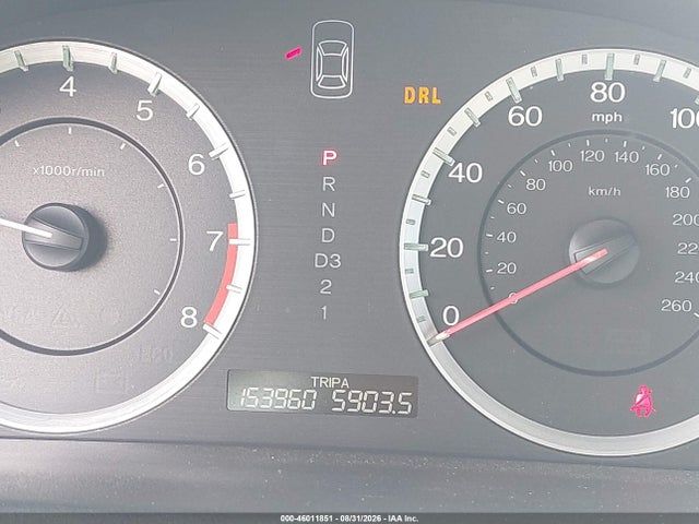 46011851 :رقم المزاد ، 1HGCP2F30AA003760 vin ، 2010 Honda Accord 2.4 Lx مزاد بيع