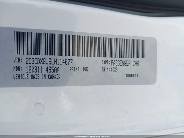 Dodge Charger Scat Pack Rwd 2020 2C3CDXGJ6LH114677 Image 9