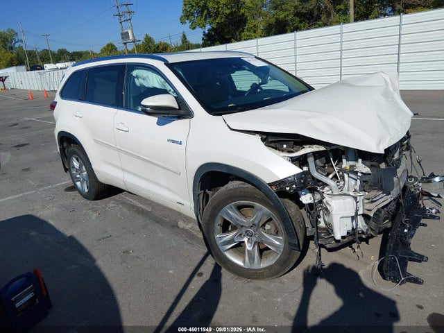 2019 Toyota Highlander Hybrid Limited მანქანა იყიდება აუქციონზე, vin: 5TDDGRFH0KS067289, აუქციონის ნომერი: 46011949