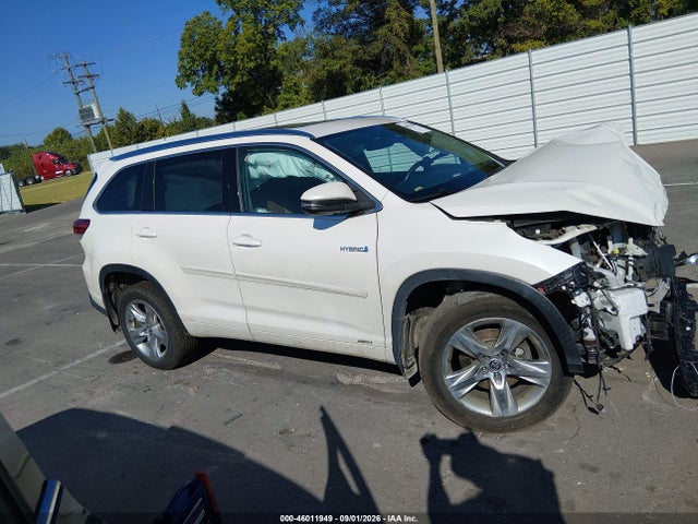 2019 Toyota Highlander Hybrid Limited მანქანა იყიდება აუქციონზე, vin: 5TDDGRFH0KS067289, აუქციონის ნომერი: 46011949