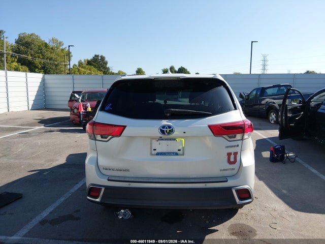 2019 Toyota Highlander Hybrid Limited მანქანა იყიდება აუქციონზე, vin: 5TDDGRFH0KS067289, აუქციონის ნომერი: 46011949