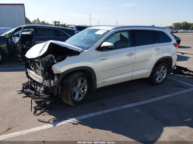 2019 Toyota Highlander Hybrid Limited მანქანა იყიდება აუქციონზე, vin: 5TDDGRFH0KS067289, აუქციონის ნომერი: 46011949