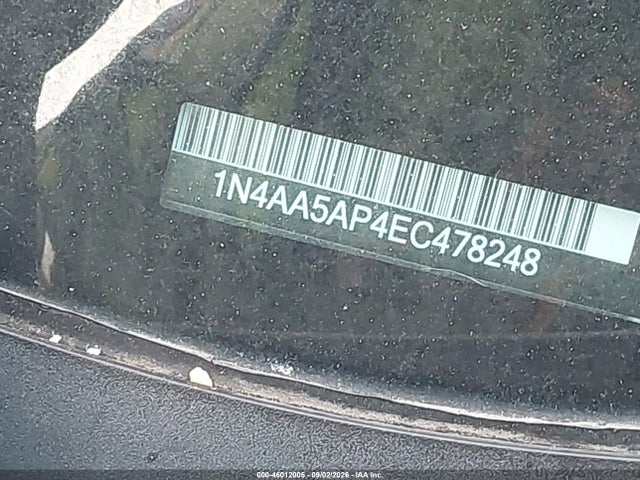 Продажа на аукционе авто 2014 Nissan Maxima 3.5 Sv, vin: 1N4AA5AP4EC478248, номер лота: 46012005
