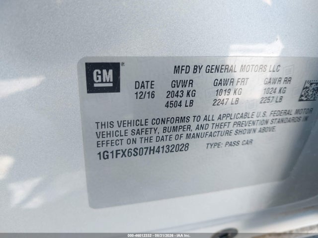 Chevrolet Bolt Ev Premier 2017 1G1FX6S07H4132028 Image 9