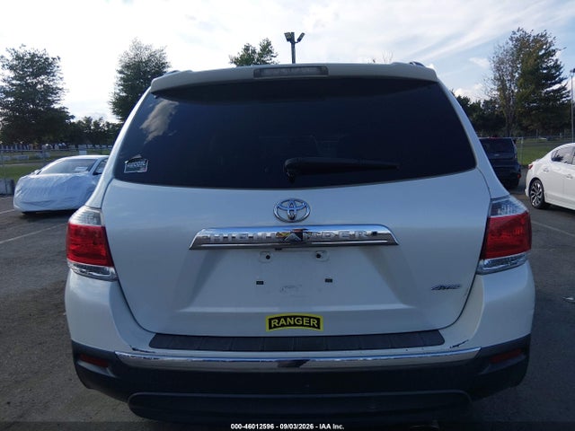 2013 Toyota Highlander Limited V6 მანქანა იყიდება აუქციონზე, vin: 5TDDK3EH0DS187142, აუქციონის ნომერი: 46012596