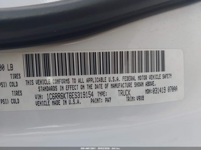 Aukcja sprzedaży 2014 Ram 1500 Express, vin: 1C6RR6KT6ES319154, numer aukcji: 46012601