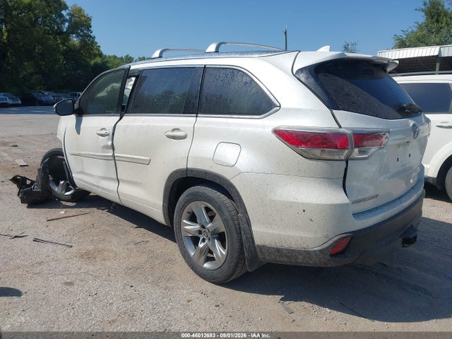 2016 Toyota Highlander Limited V6 მანქანა იყიდება აუქციონზე, vin: 5TDDKRFH1GS261352, აუქციონის ნომერი: 46012683