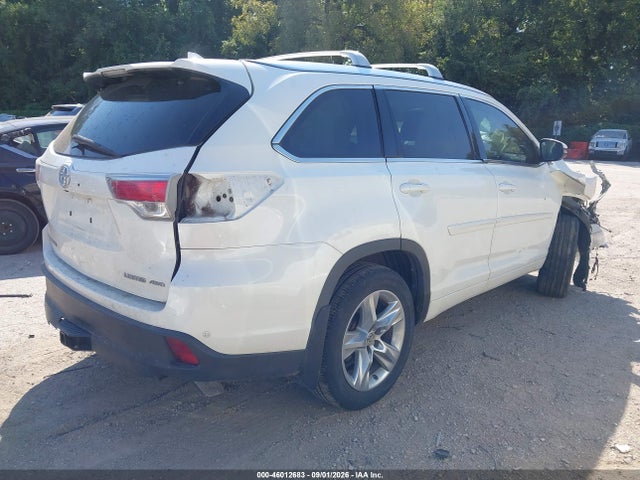 2016 Toyota Highlander Limited V6 მანქანა იყიდება აუქციონზე, vin: 5TDDKRFH1GS261352, აუქციონის ნომერი: 46012683