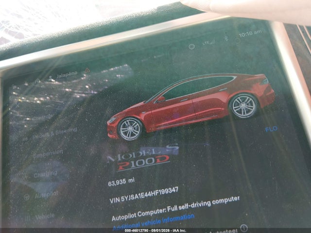 Tesla Model S 100d/60d/75d/90d/p100d 2017 5YJSA1E44HF199347 Image 13
