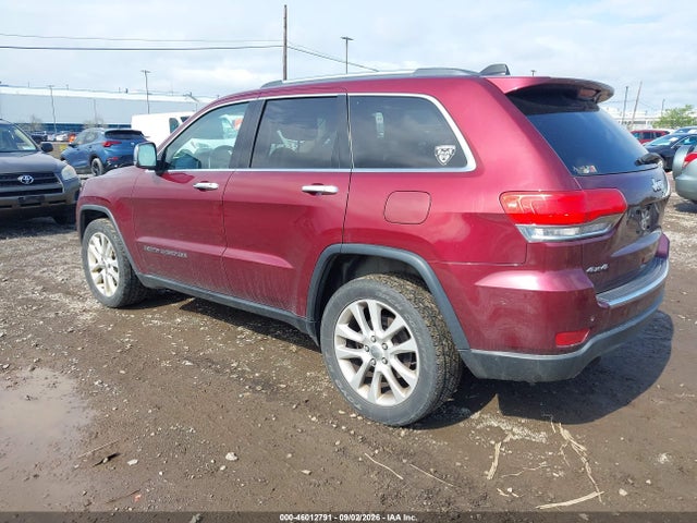 Продажа на аукционе авто 2017 Jeep Grand Cherokee Limited, vin: 1C4RJFBT8HC600449, номер лота: 46012791
