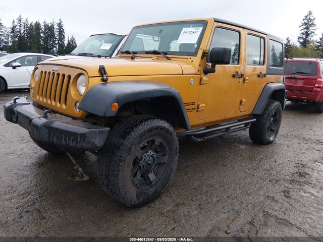 46012847 :رقم المزاد ، 1C4BJWDG2EL321804 vin ، 2014 Jeep Wrangler Unlimited Sport مزاد بيع