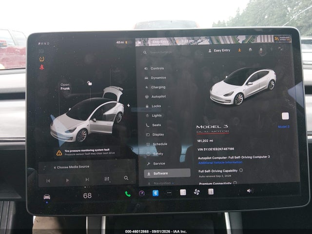 Aukcja sprzedaży 2019 Tesla Model 3 Long Range/performance, vin: 5YJ3E1EB2KF487186, numer aukcji: 46012868
