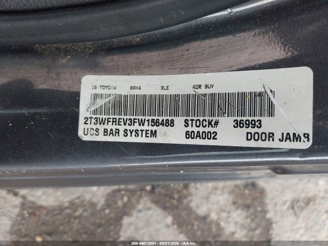 Toyota Rav4 Xle 2015 2T3WFREV3FW156488 Image 9