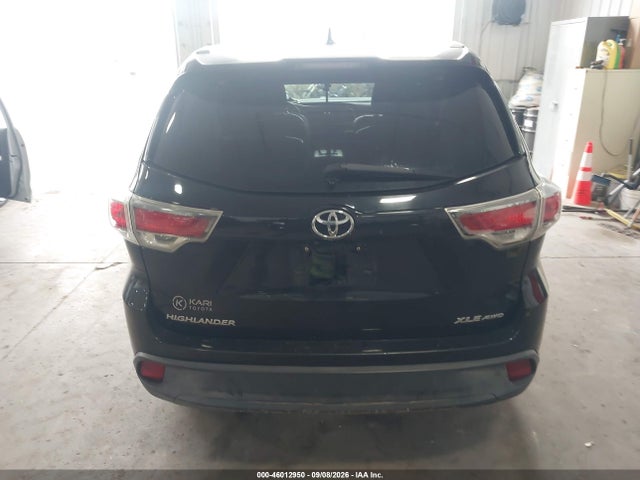 Aukcja sprzedaży 2015 Toyota Highlander Xle V6, vin: 5TDJKRFH5FS157822, numer aukcji: 46012950