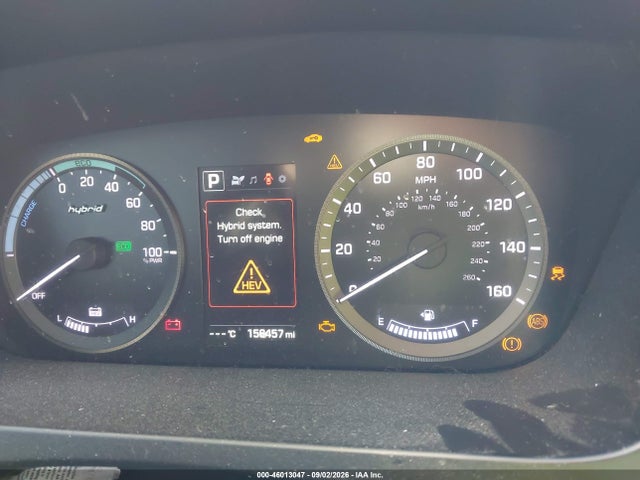 2017 Hyundai Sonata Hybrid Se მანქანა იყიდება აუქციონზე, vin: KMHE24L16HA059230, აუქციონის ნომერი: 46013047