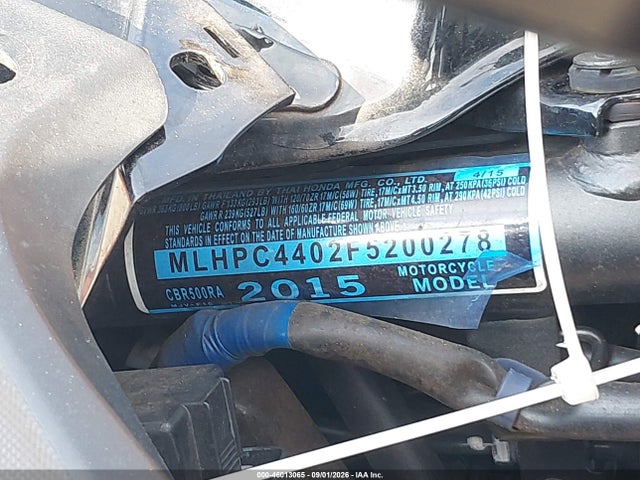 Honda Cbr500 Ra-abs 2015 MLHPC4402F5200278 Image 10