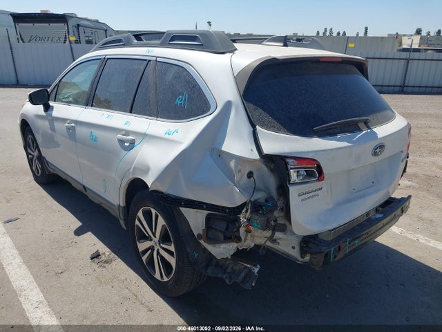 2018 Subaru Outback 2.5i Limited მანქანა იყიდება აუქციონზე, vin: 4S4BSANC4J3266581, აუქციონის ნომერი: 46013092