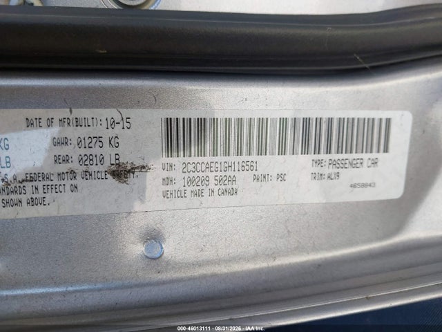 Chrysler 300C 2016 2C3CCAEG1GH116561 Image 9