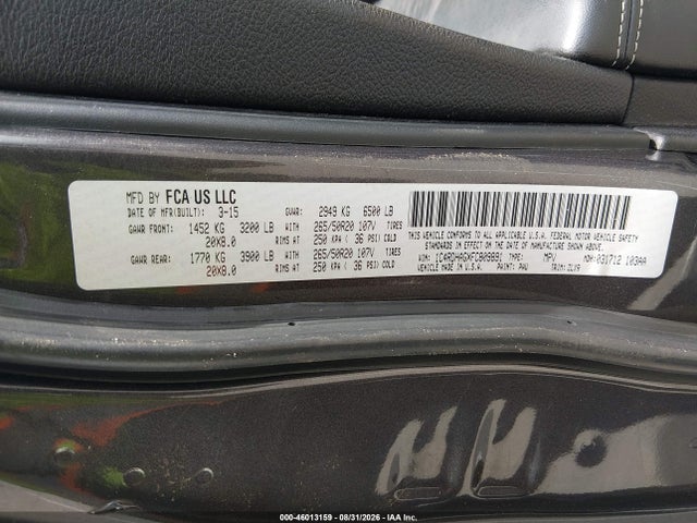 Продаж на аукціоні авто 2015 Dodge Durango Sxt, vin: 1C4RDHAGXFC809891, номер лоту: 46013159