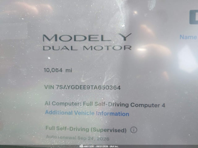 Tesla Model Y 2026 7SAYGDEE9TA650364 Image 7