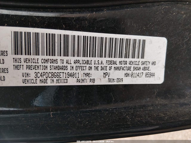 3C4PDCBG6ET194011 Dodge Journey Sxt