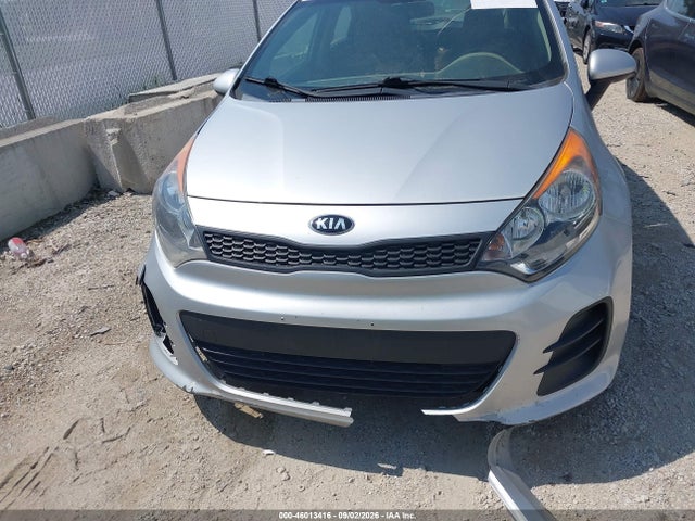 2016 Kia Rio Lx მანქანა იყიდება აუქციონზე, vin: KNADM5A32G6633423, აუქციონის ნომერი: 46013416