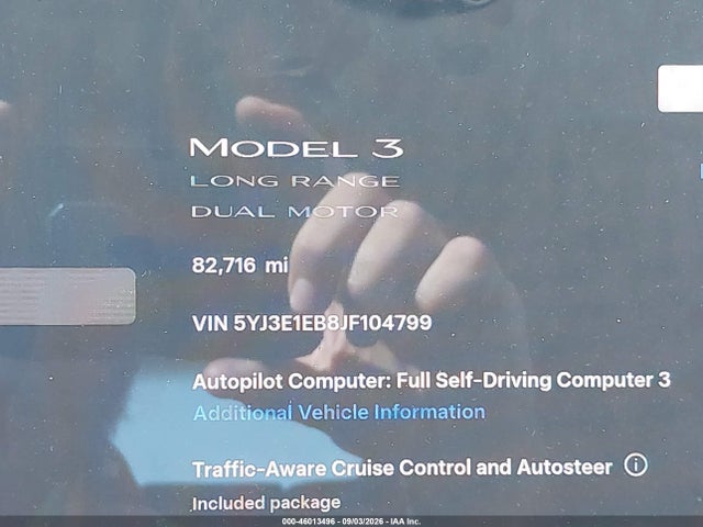 Tesla Model 3 Long Range/performance 2018 5YJ3E1EB8JF104799 Image 14