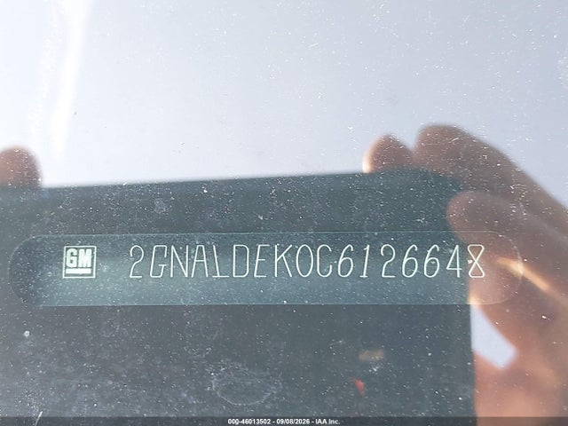 Aukcja sprzedaży 2012 Chevrolet Equinox 1lt, vin: 2GNALDEK0C6126648, numer aukcji: 46013502