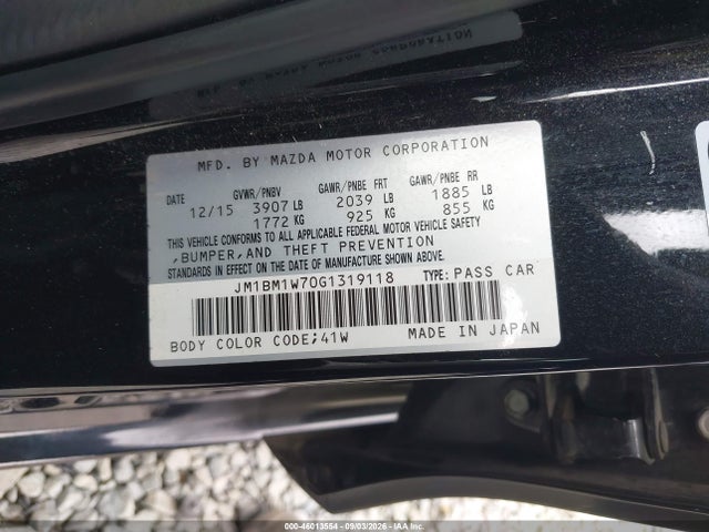 JM1BM1W70G1319118 Mazda Mazda3 I Touring