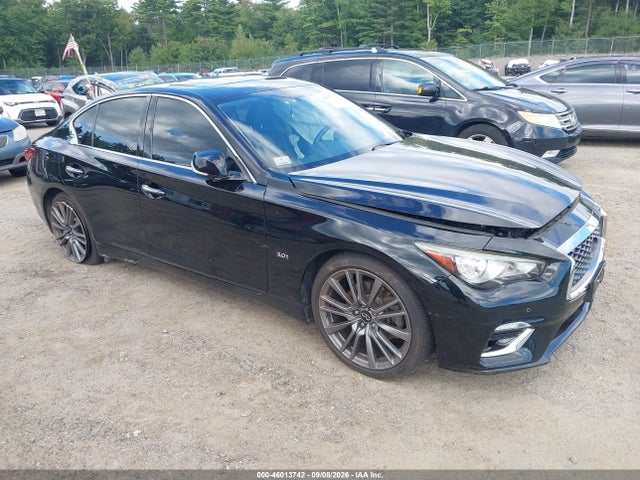 2019 Infiniti Q50 3.0t Luxe მანქანა იყიდება აუქციონზე, vin: JN1EV7AR2KM554913, აუქციონის ნომერი: 46013742